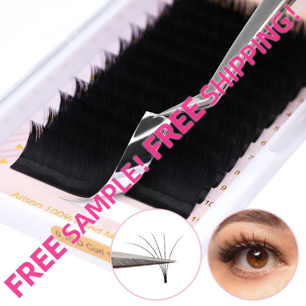 

stock extreme black easy fan volume auto fan mink individual lashes easy fan lashes eyelash extension, Extremely dark black
