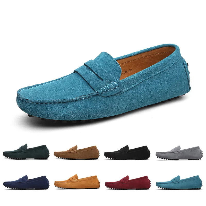 

Good quality cow suede driving shoes hot sale casual shoes men loafer shoes moccasins