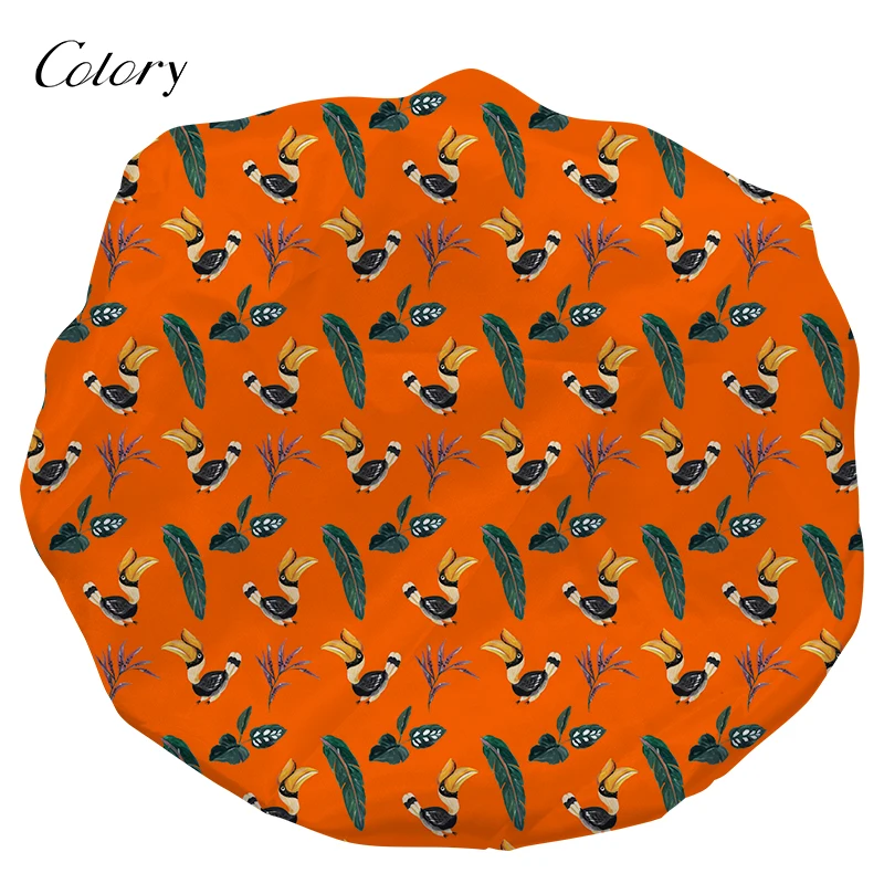 

Colory Designers Bonnets Black Hair Bonnet Dry Shower Caps, Customized color