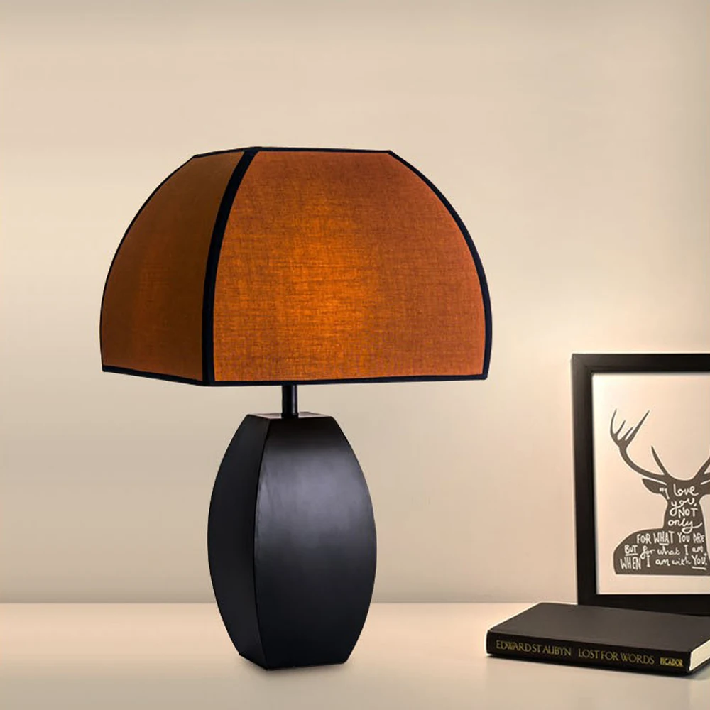 酒店室内客厅物品造型设计大理石台灯独特设计侧台灯装饰