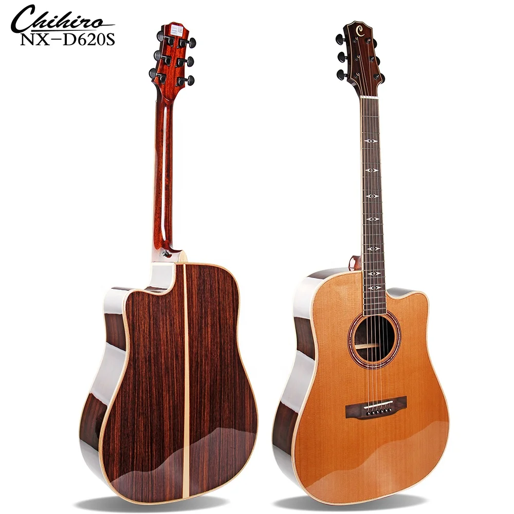 

NX-620S Hot Selling Top Solid Wood Cutaway 41 Inch Acoustic Guitar China Manufacturer
