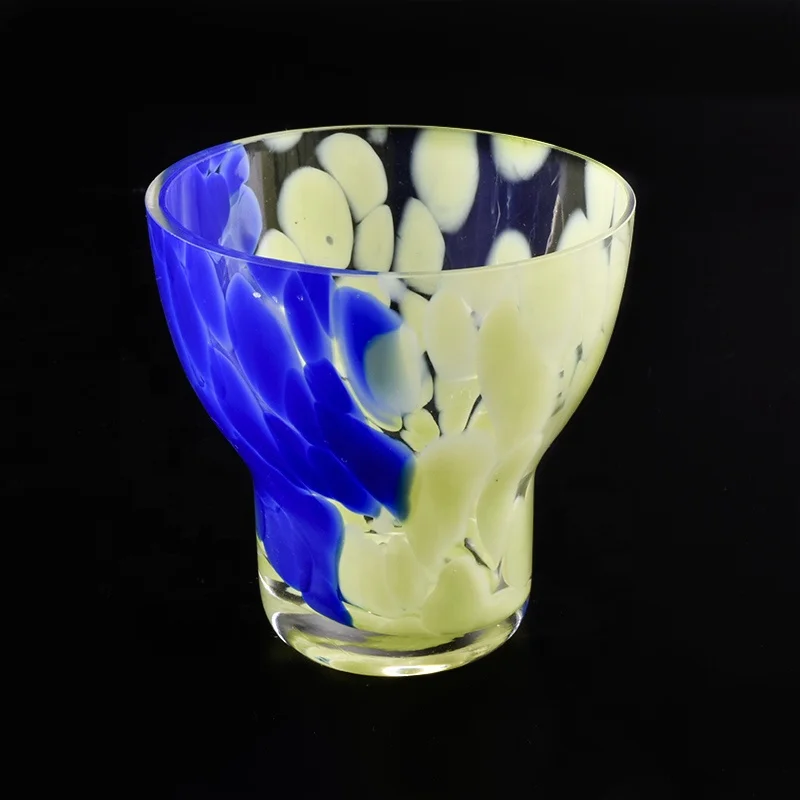 Modern custom candle jar glass handmade candle bottle wholesales