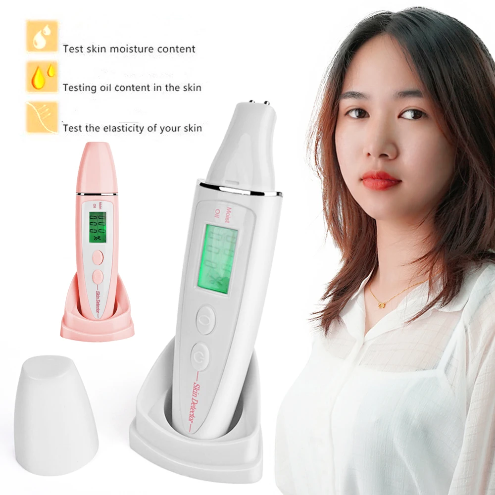 

Amazon Best Selling Digital Face Tester Detector Analyzer Machine, White,pink