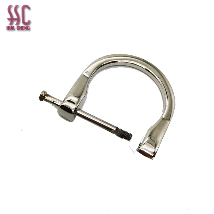 

High Bag accessories 25mm ring removable D ring bag buckle zinc alloy strong ring D shaped, Gold,silver,nickle,brass, other metalic color is available.