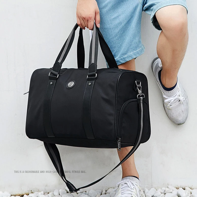 

High quality sports bag men's fitness portable traveling bag men's short-distance business travel independent shoe bag luggage, Photo(or customized)