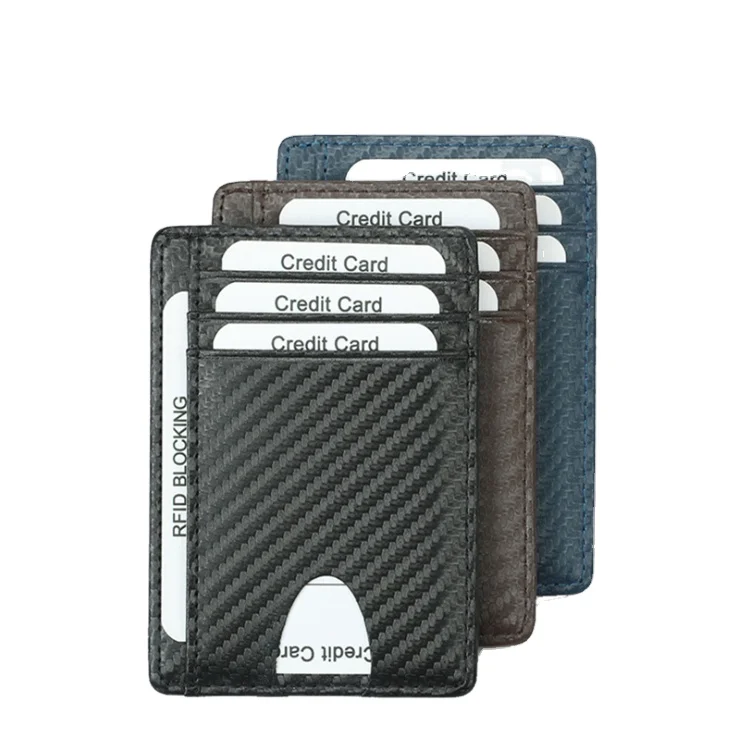 

Customed Card Holder RFID Front Pocket Wallet Money Clip Credit Card Holder, 10 colors