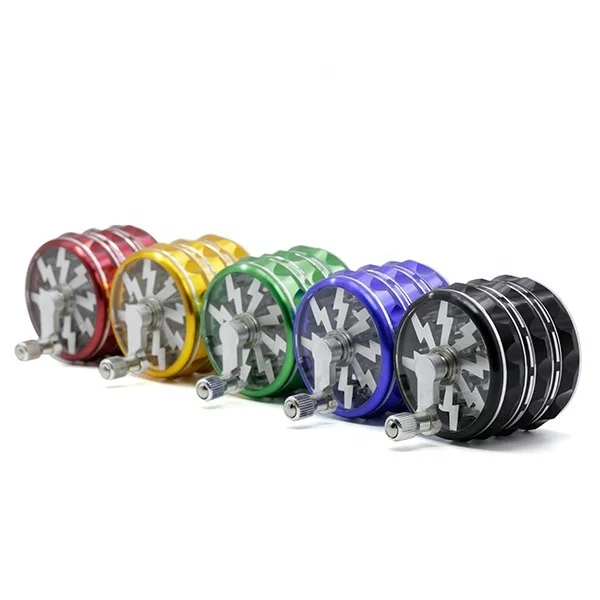 

Creative Lightning Design Hand 5 Colors 4 Part Dry Herb Grinder Diameter  Aluminum Alloy Herb Grinder jhcentury, Picture