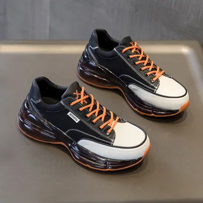 

2021 Women's Mesh Breathable Platform Sneakers Thick Heel Shoes Ladies Casual Sneaker