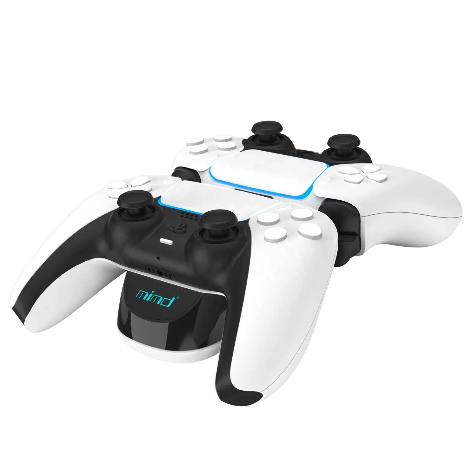 

PS5 Controller Charger for Sony Charging Station Charger Dock Stand PS5 Remote for Sony Playstation 5 Charger for PS5, Black white