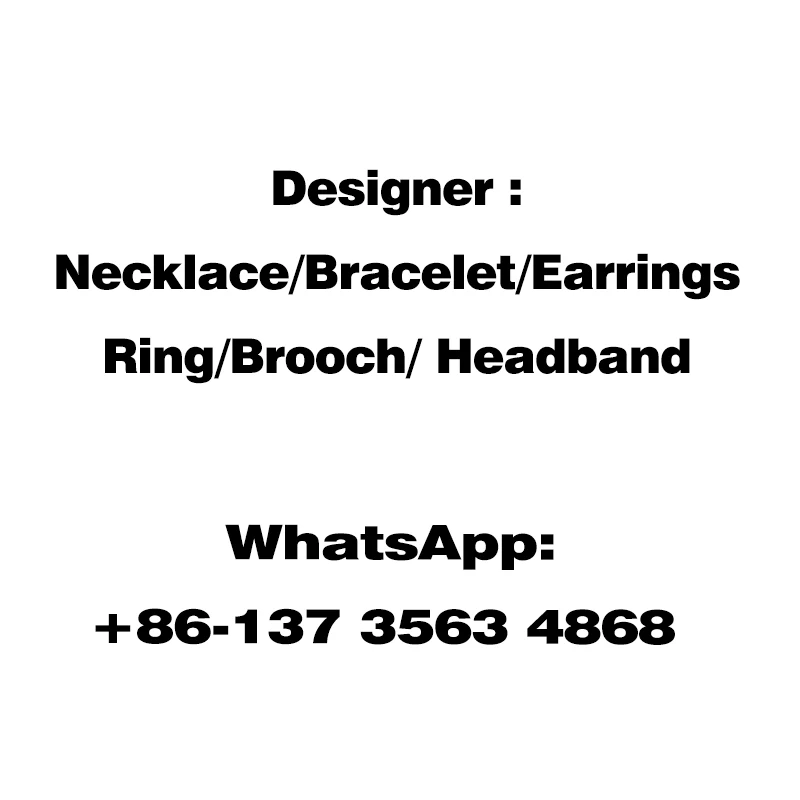 Designer jewelry branded jewel