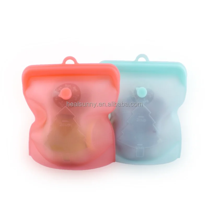 

Reusable Eco-friendly Leak Proof Fresh Folding Silicone Food Storage Bag