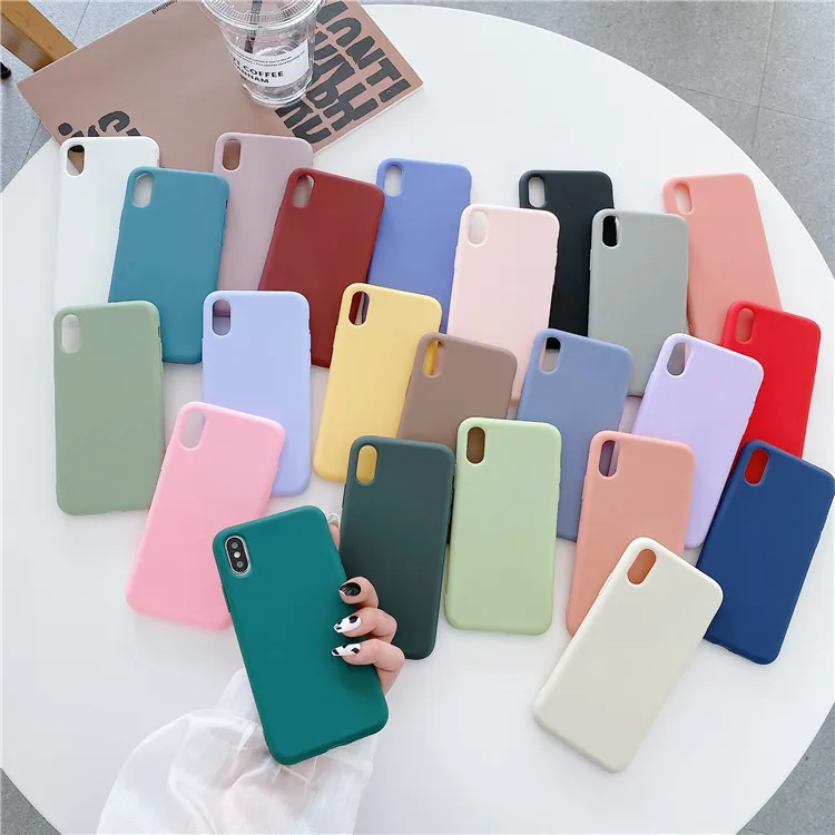 

High Quality 1.5mm Candy Color UV Printable Blank TPU Matte Phone Case For iPhone 13 12 11 Pro Max X XS XR 7 8 Plus SE 2022