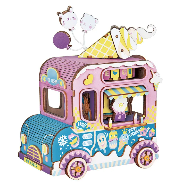 

Factory Intelligent Toy Gift DIY Music Box Wooden Puzzle 3D