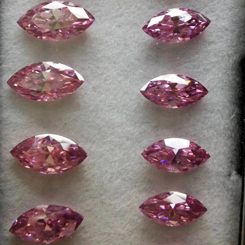 

Factory Price Pink Moissanites diamonds High quality Marquise cut synthetic moissanite stones