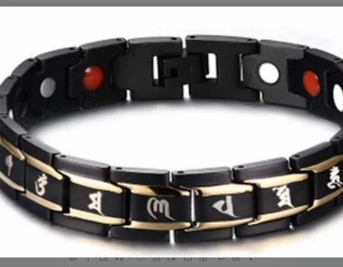 

Hot Sale Titanium Magnetic Braclet Jewelry For Men, As the picturs