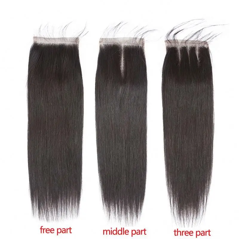 

Brazilian Virgin hair wigs extension Human remy hair Straight Hair 4X4 Lace closure