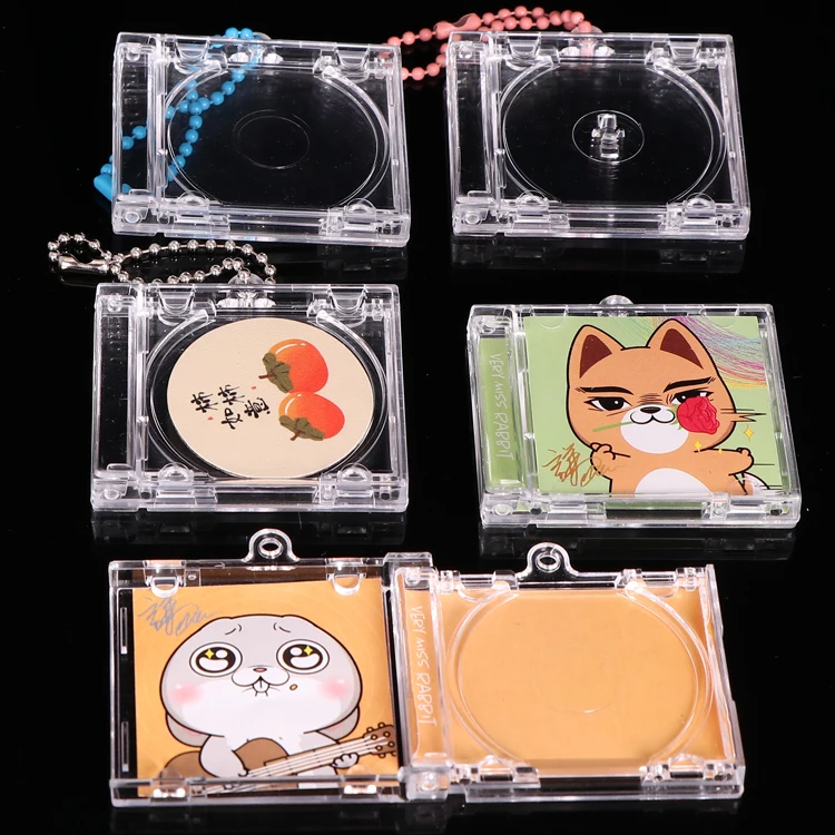 

SUNSHING GPPS Portable Keychain Rfid Tags CD-R NFC Smini Album Music CD Jewel Box Album Photo Display Box Mini Music Album Case