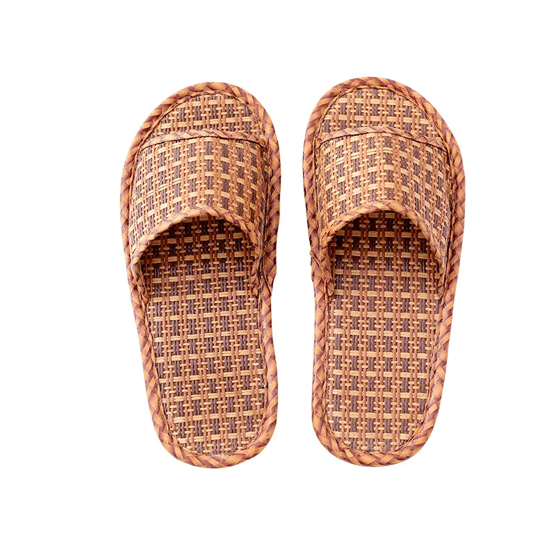 

Summer slippers floor stall slippers for men and women rattan grass slippers bamboo rattan, 2 color