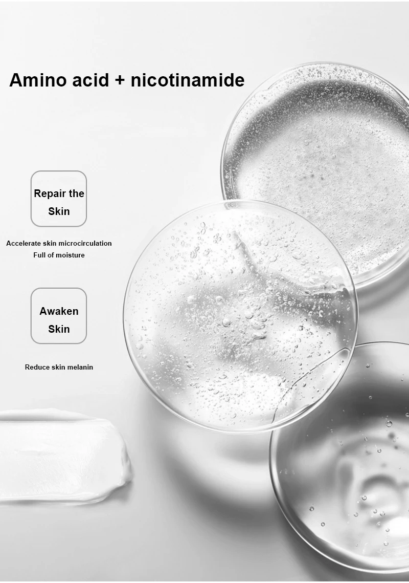 Wholesale Bulk Private Label OEM Facial Whitening Exfoliating Foaming Skincare Deep Cleansing Washing Skin Face Gel Cleanser