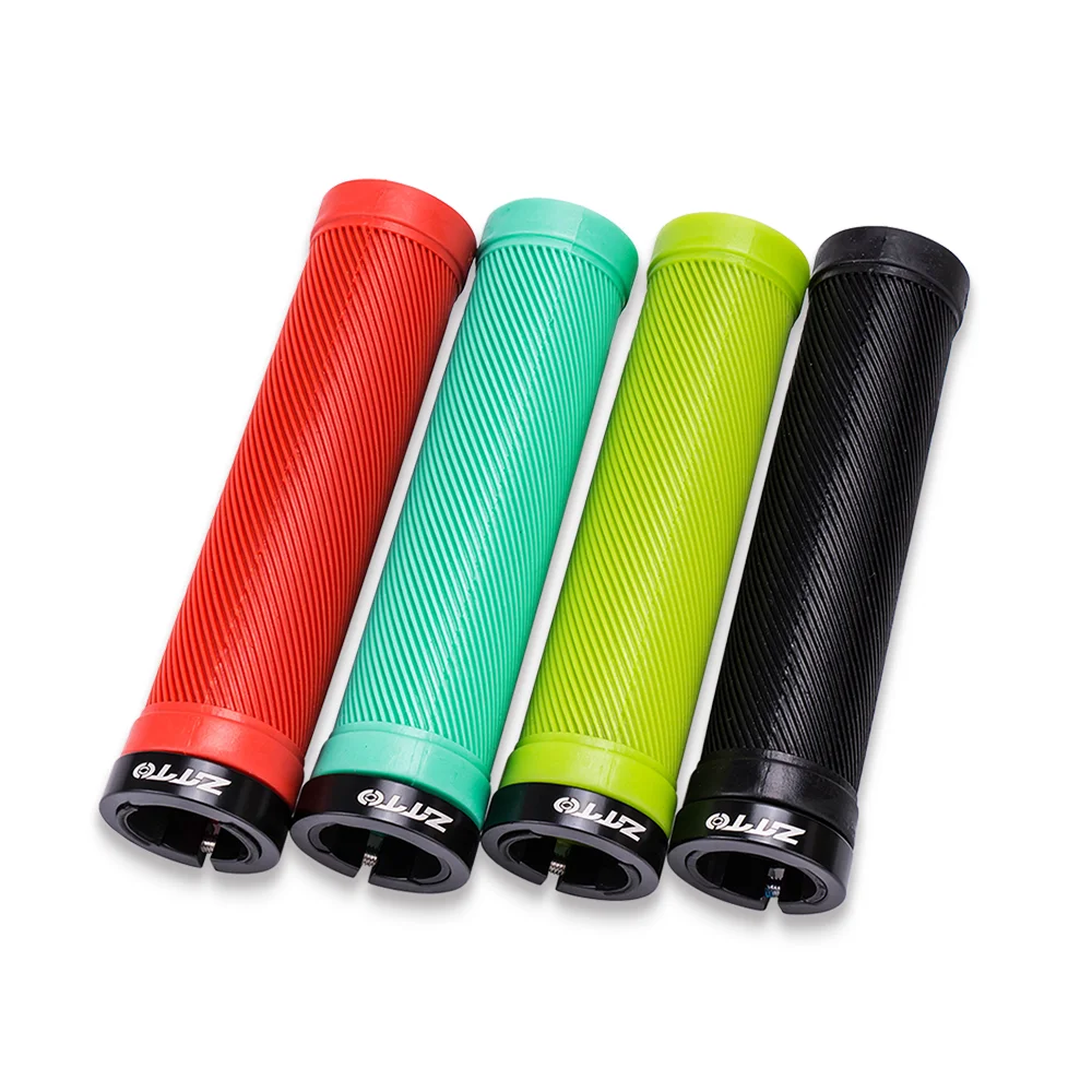 

ZTTO High Quality MTB Road Bicycle Handlebar Cover Grips Smooth Soft Rubber Anti-slip Lock Bar Ends Colorful handle Grips, Black,red, light-blue,green