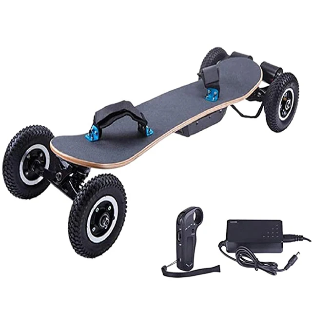

Adult off-road electric longboard with remote control 1650W X 2 dual motor high speed 25 MPH all-terrain electric skateboard