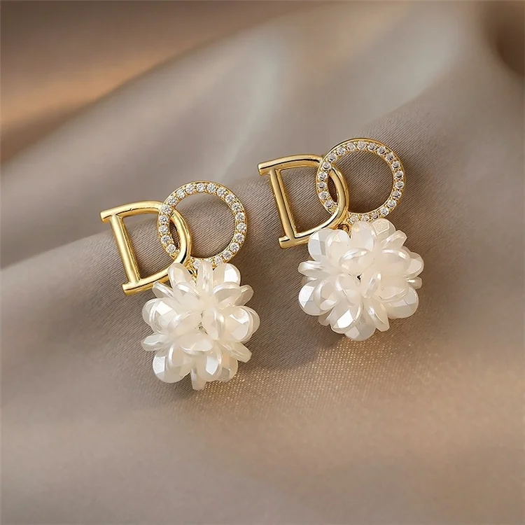 

Retro Letter Stud Earrins 2021 Silver Earrins For Women Jewelry, Gold