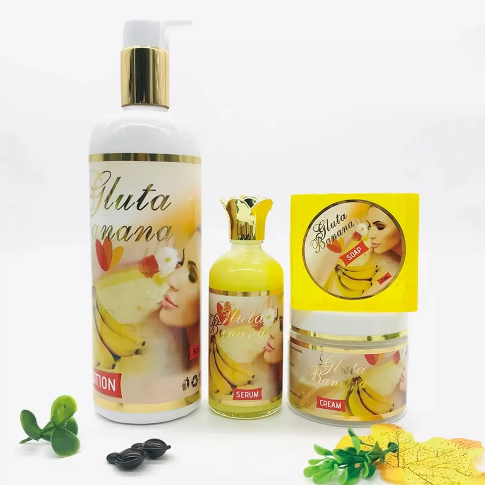 

Personalized Beauty Whitening Gluta Banana New Skin Care Set Body Facial Care Set for all skin types