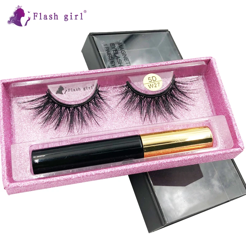 

The Newest 5D-W Series Multi Styles Mink Magnetic Eyelashes With Eyeliner Suit