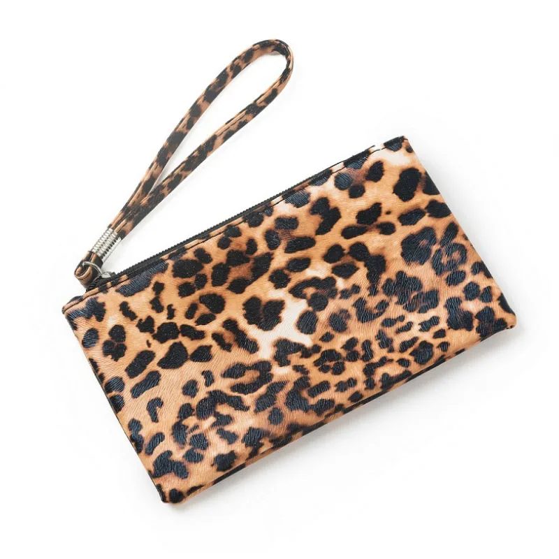 

Coin Purse Bag Wholesale Leather Credit Card Wallet Leopard Coin Purse
