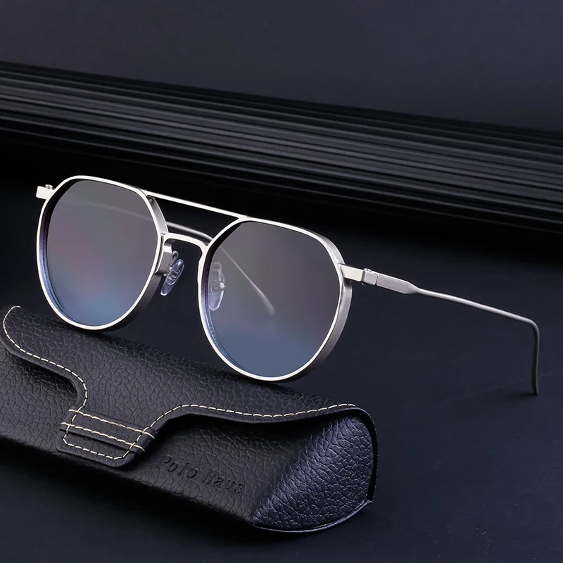 

LBAshades 1330 retro oval frame sunglasses men's metal double bridge driving sunglasses round wholesale shades 2023
