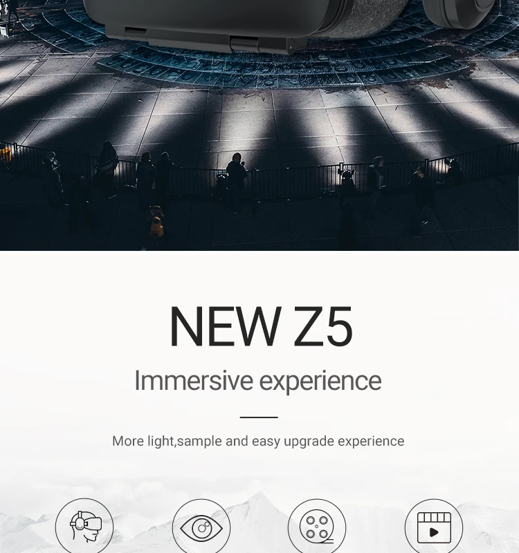 Factory price for New design BOBO VR Z5 box with wireless VR headsets hifi headphone