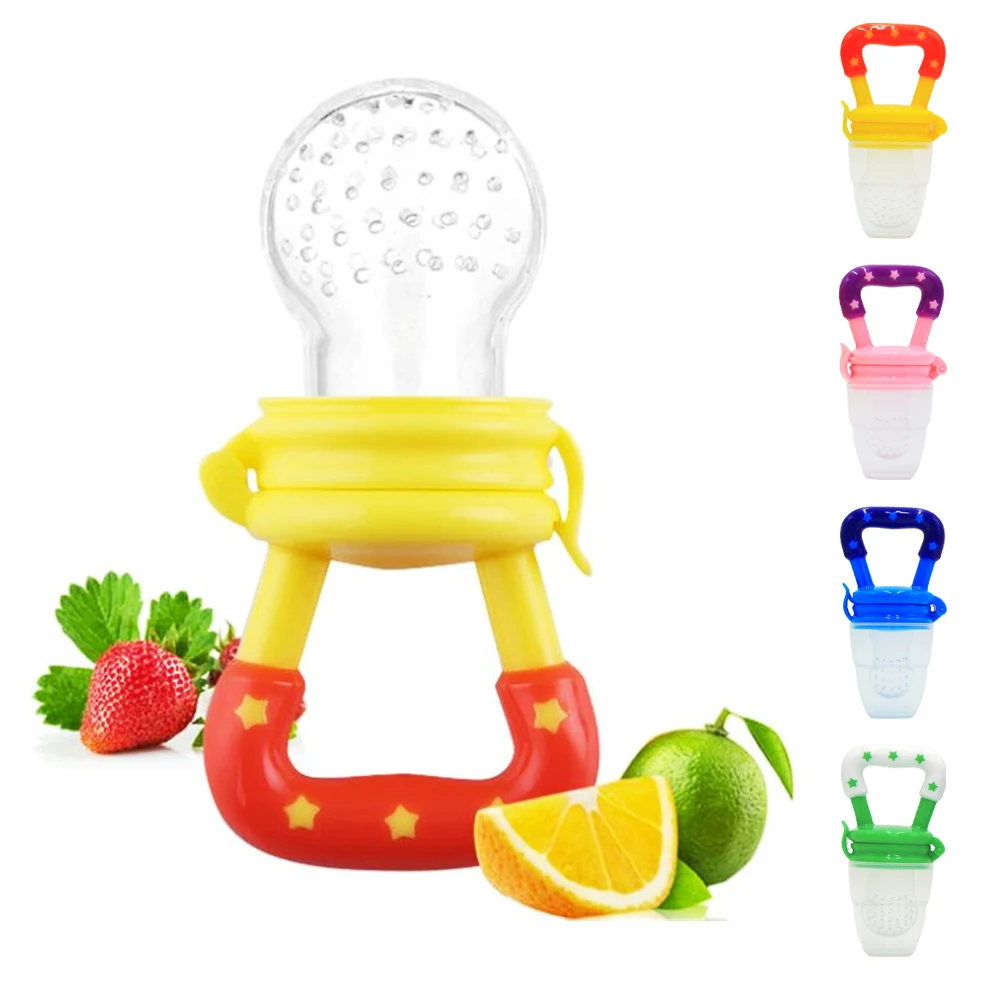 

Food Grade Silicone Infant Baby Pacifier For Feeding Fresh Food Fruit Vegetable Baby Nipples Baby Teether Soother Teething Toy, Green,pink ,blue,yellow