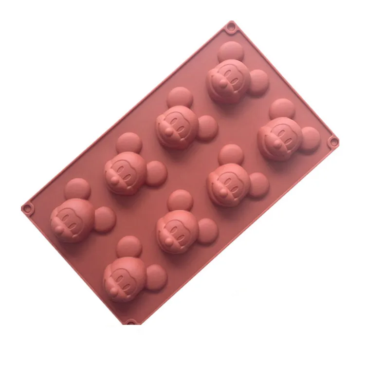 DIY Baking Tools soap cake mold 8 cavity food grade silicone mouse head chocolate mould, Random
DIY Baking Tools soap cake mold 8 cavity food grade silicone mouse head chocolate mould, Random