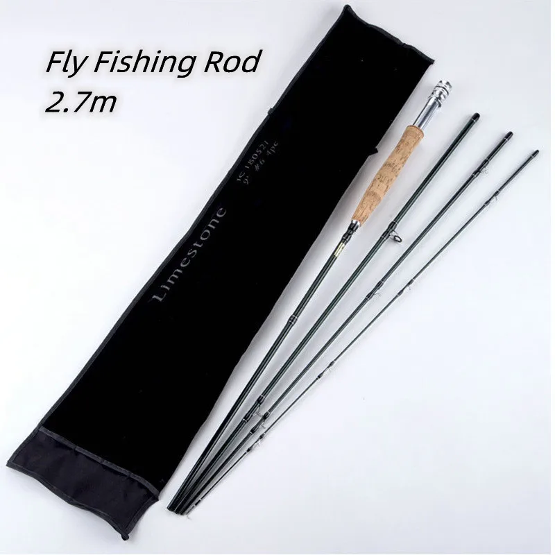 

Toplure Fly Fishing Rod 2.7m 9ft Carbon Fiber Flying Fishing Rod 6# 8# WT 4 Section Ultra Light Medium Hard Fly Pole