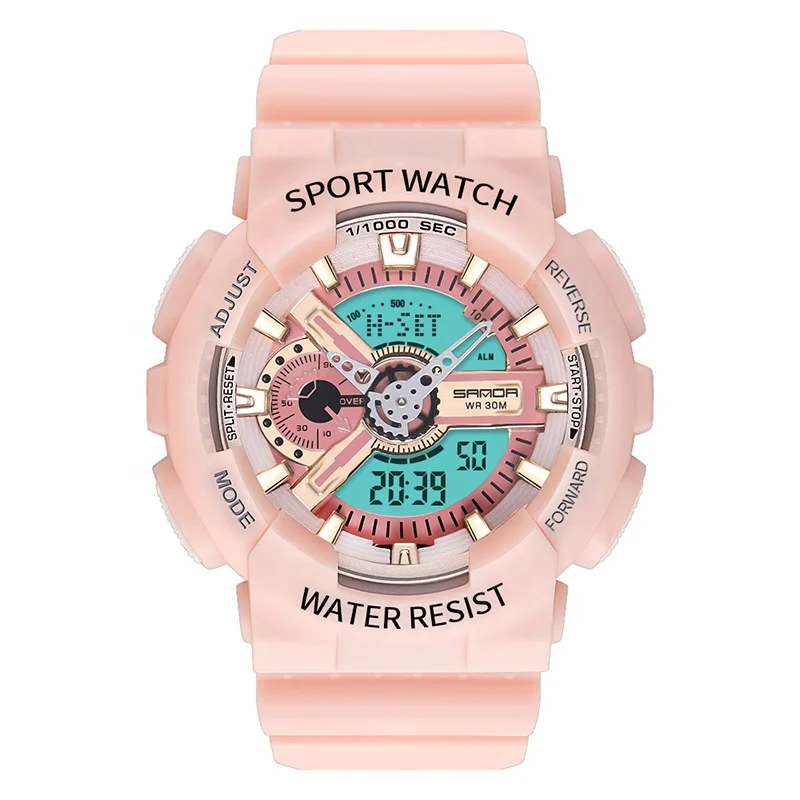 

Hot Sale Sanda Silicone Girls Boys Sports Digital Watch Fashion Waterproof Bracelet Wrist Watches