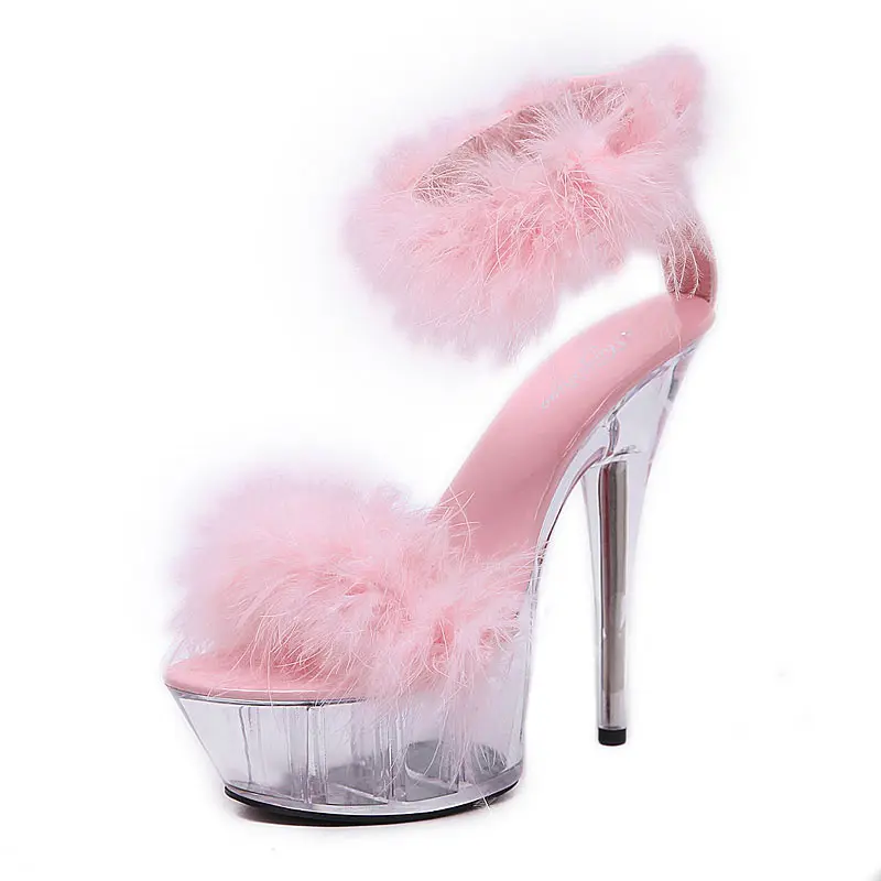

Wholesale Nightclub Exotic Pole Dance Shoes 15cm Model Catwalk Sexy Stripper Heels, Black,pink,white,red,rose