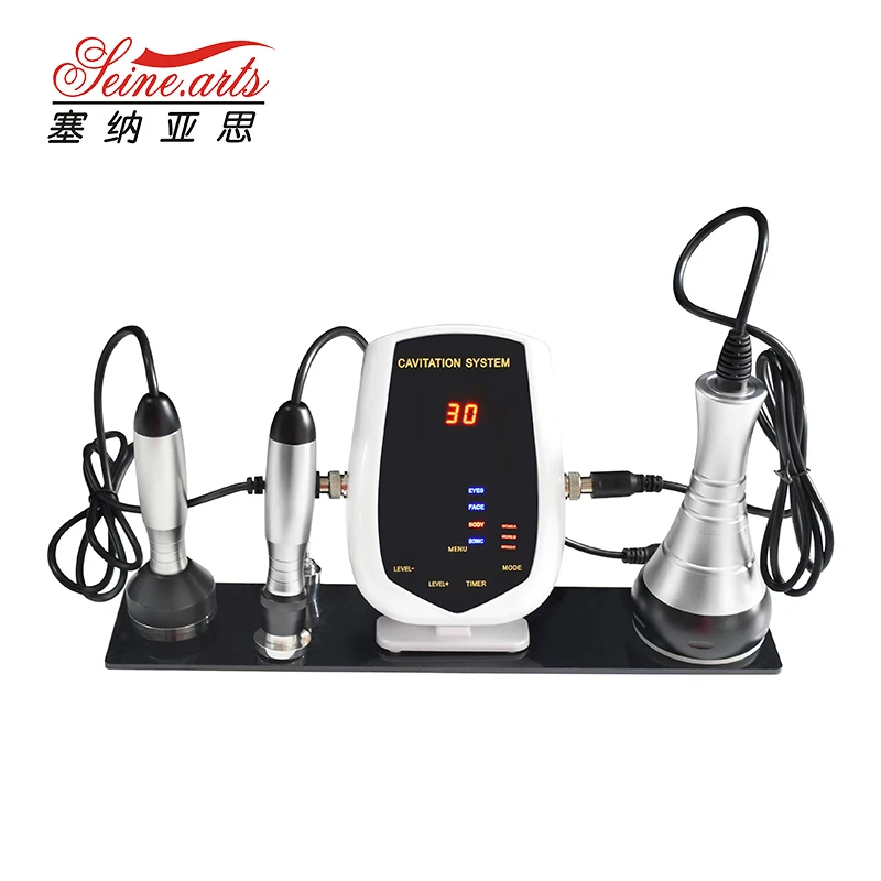 

Multifunctional ultrasonic cavitation radio frequency device facial equipment for skin firming body slimming (LW-111), White