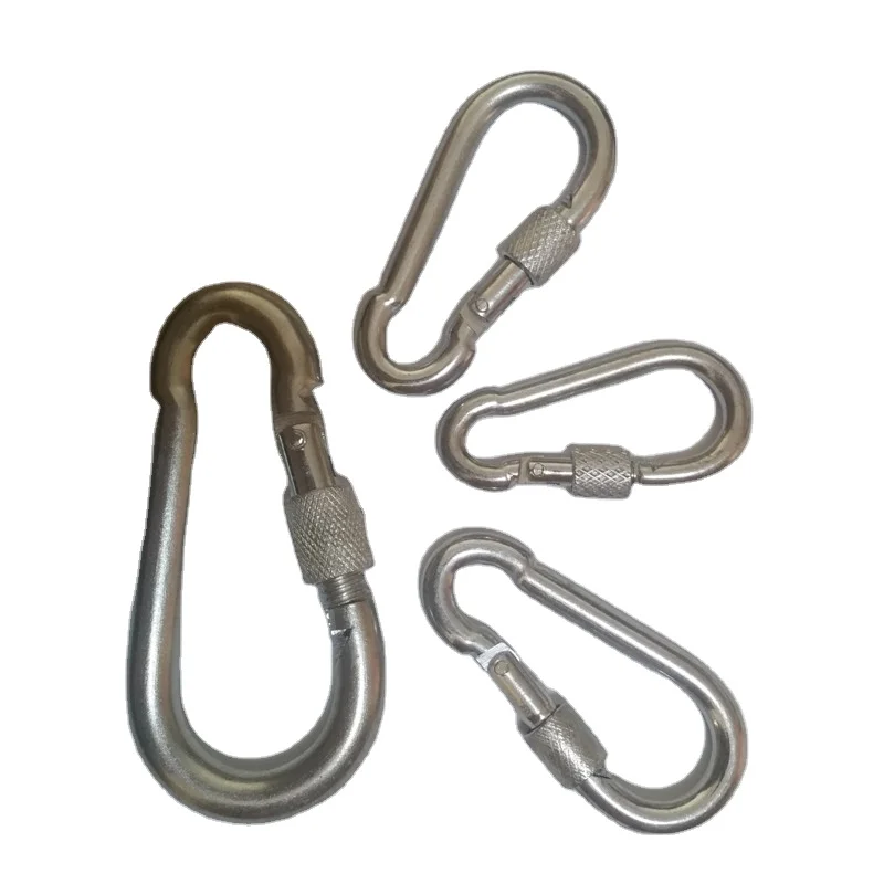 
DIN5299D Carabiner Spring Snap Hooks with Nut 