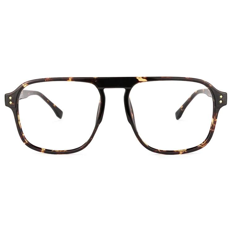 

2021 Stylish New Arrival TT217878 Wholesale TR90 Tortoise Geometric Eyewear for Men Women with Metal Decoration, Multi colors