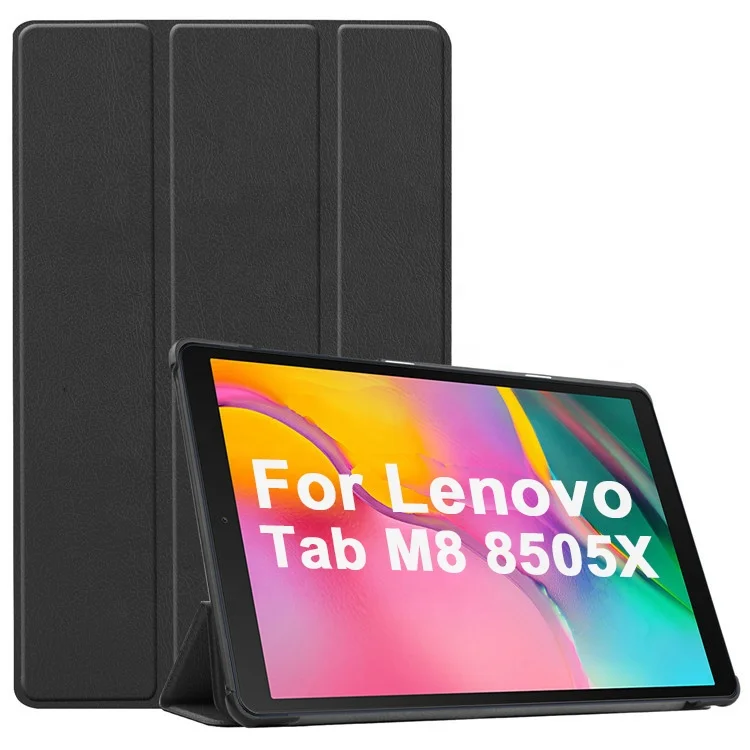 

For Lenovo Tab M8 8505X shockproof case tri-fold leather cover case charging with pen slot