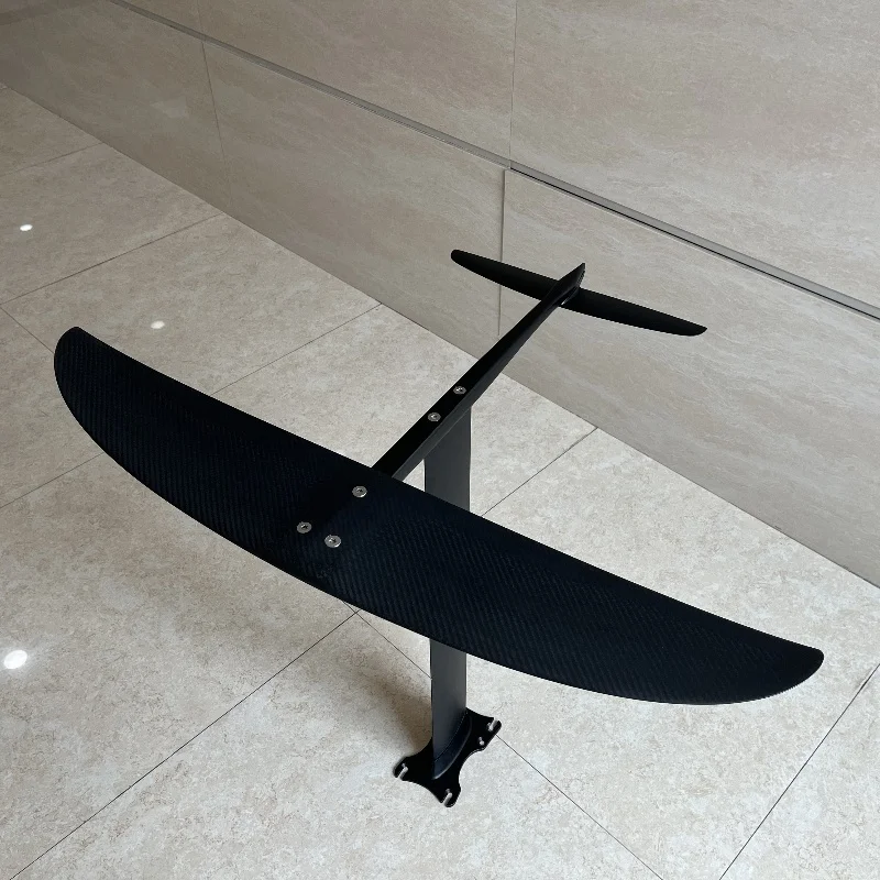 Higher Quality Carbon Fiber Hydrofoil Water Surf  Aluminum Alloy Hollow Mast and Plate Base Surf Hydrofoil Surfboard Boat