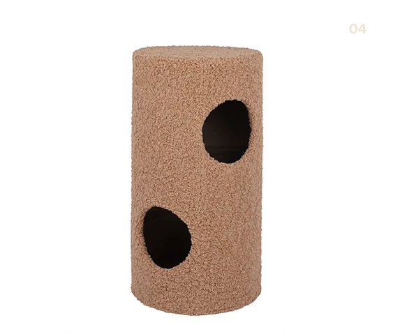 

Pet Toy Small Size Eco-friendly Design House Floor To Ceiling Cat Tree, Khaki