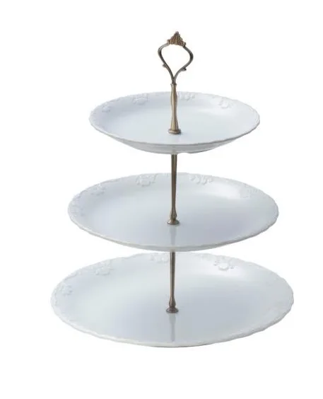 

Luxury Unique 100% Melamine Unbreakable 3 Tier Cake Stand for Wedding