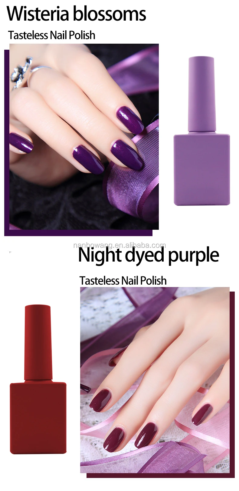 Manufacturer's Highgrade Nail Polish Bottle With Lid And Brush Glass