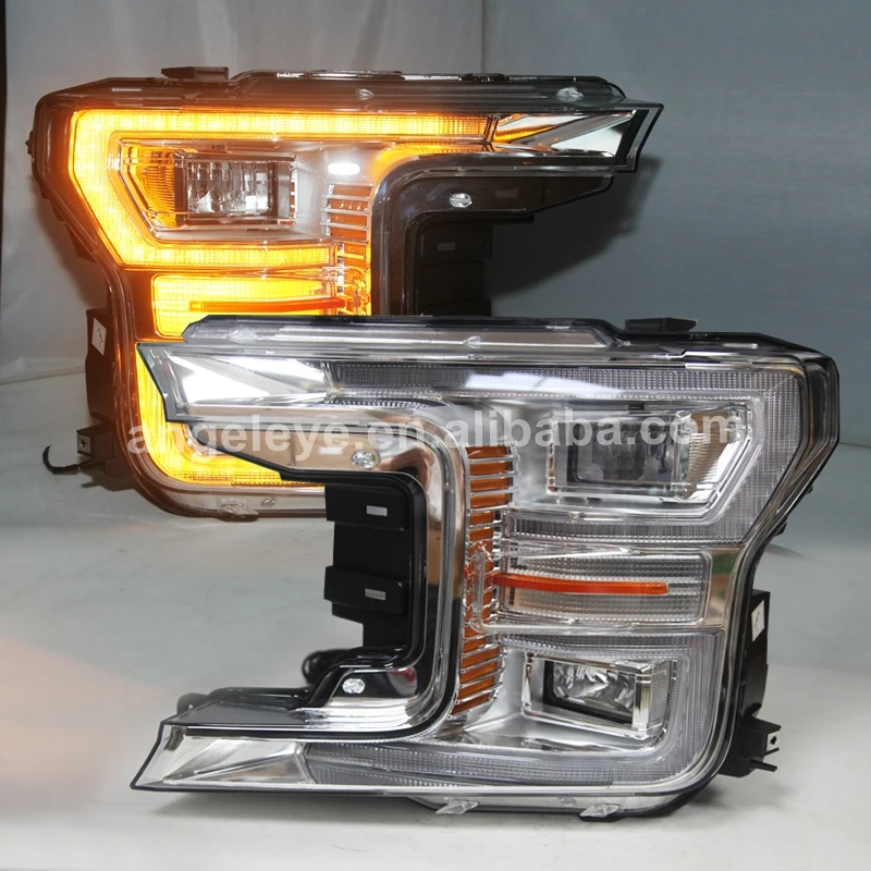 New Arrival led Headlight For FORD for Raptor F150 2015-2017 YZ Flowing Tuning light
