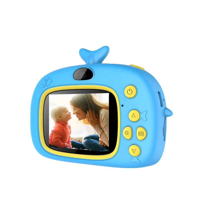 

Christmas Gift Toys Outdoor Photography 2 Inch HD Screen Rechargeable Digital Mini Camera Kids Cartoon Cute Camera