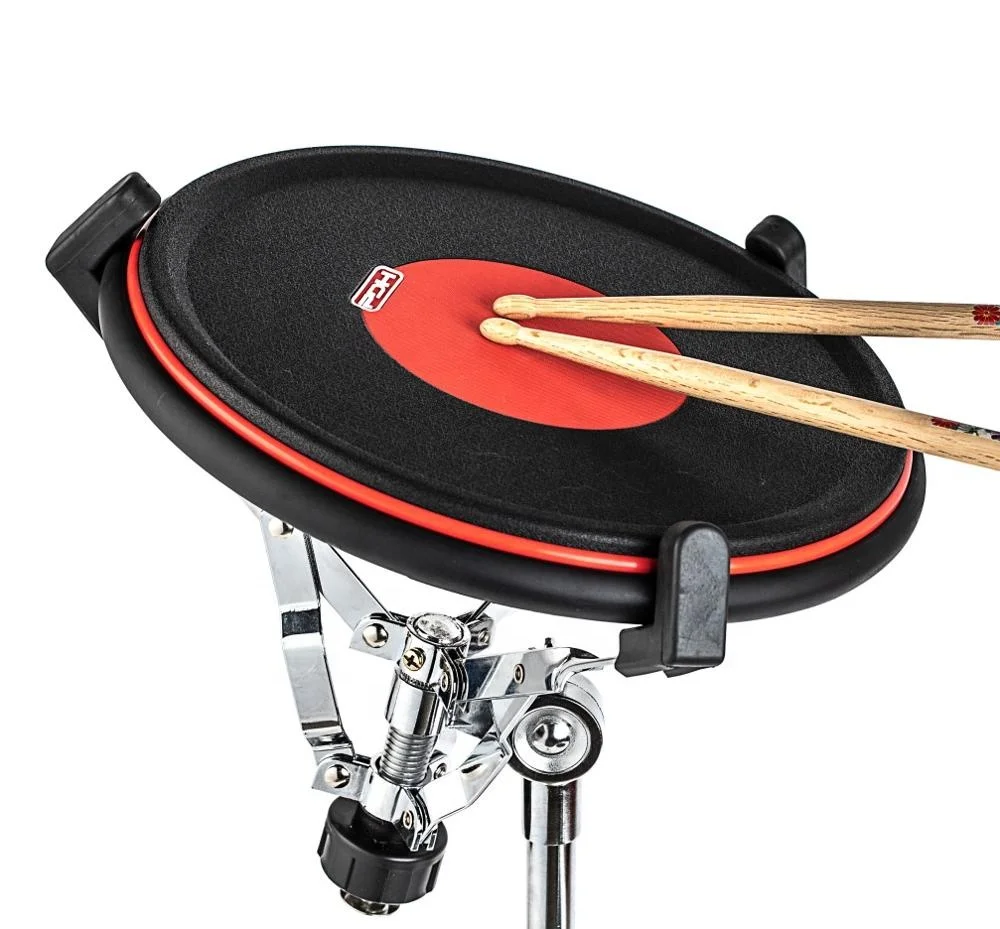 

Drum Practice Pad 12 inch,Classic Stable Practice Pad with 2 Different Hitting Surfaces, Silent, Damping and Non-slip Drum Pad
