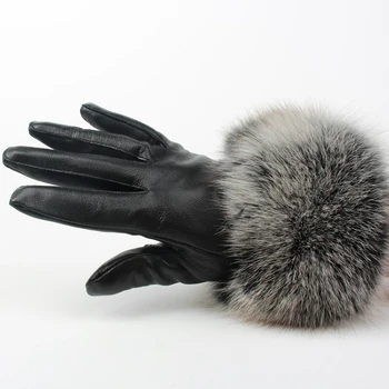 fox leather gloves