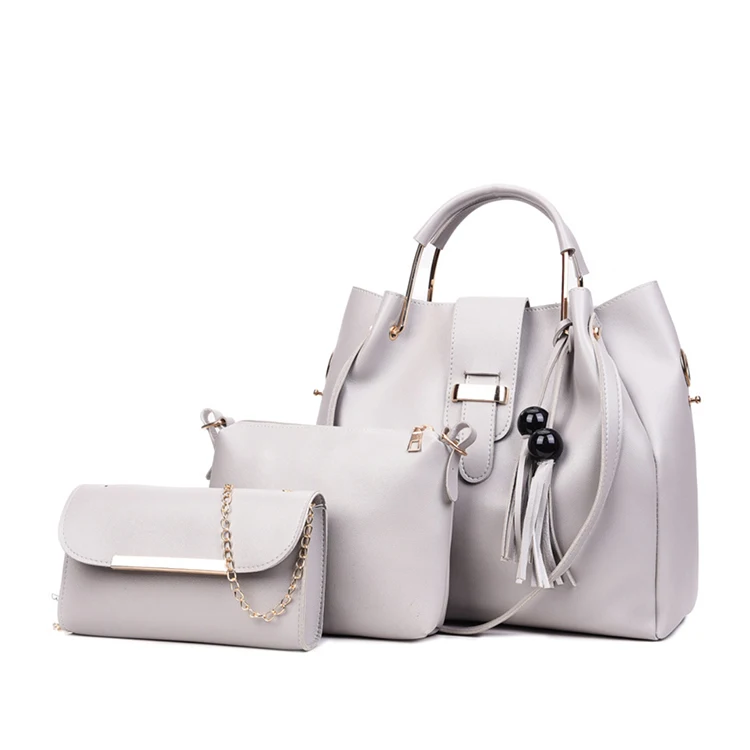 

Cheap Price 3 Pcs Set Brand Ladies Sling Handbag Large Capacity Women Luxury PU Leather Custom Shoulder Hand Bags, 6 colors in storage and custom color is workable