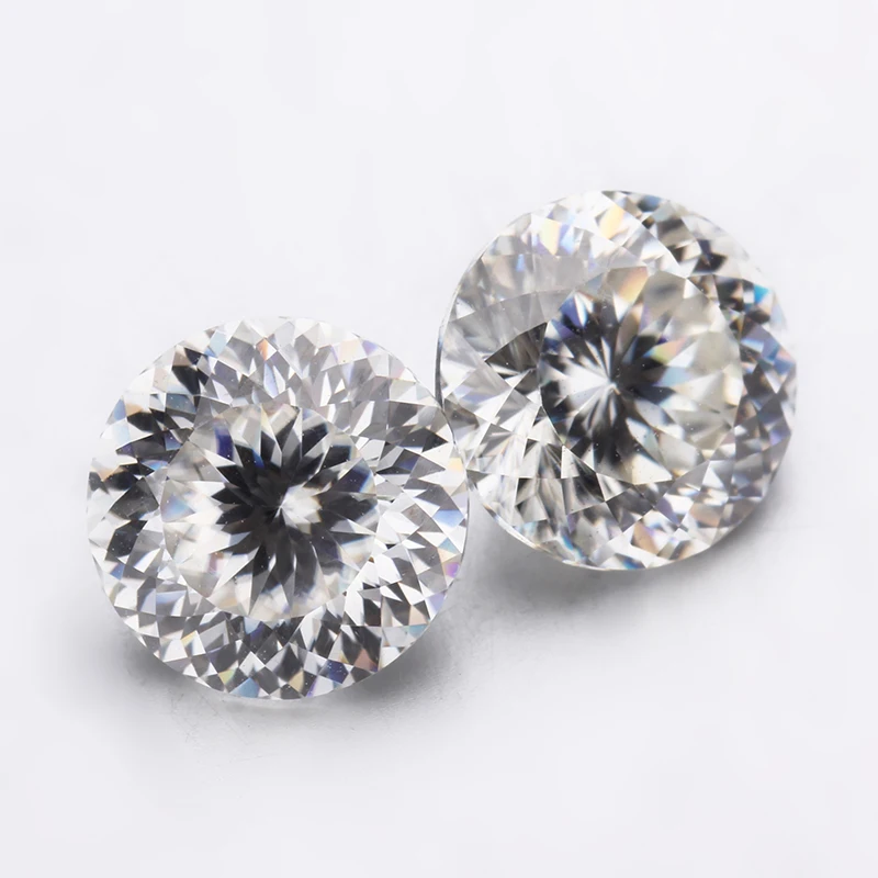 Starsgem Round Shape 8mm D Color Portuguese Cut Moissanite Loose Stone